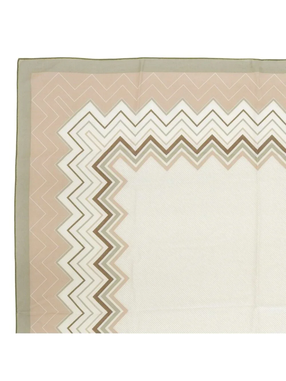 Loro Piana Cashmere Silk Logo Scarf Shawl Brown Beige